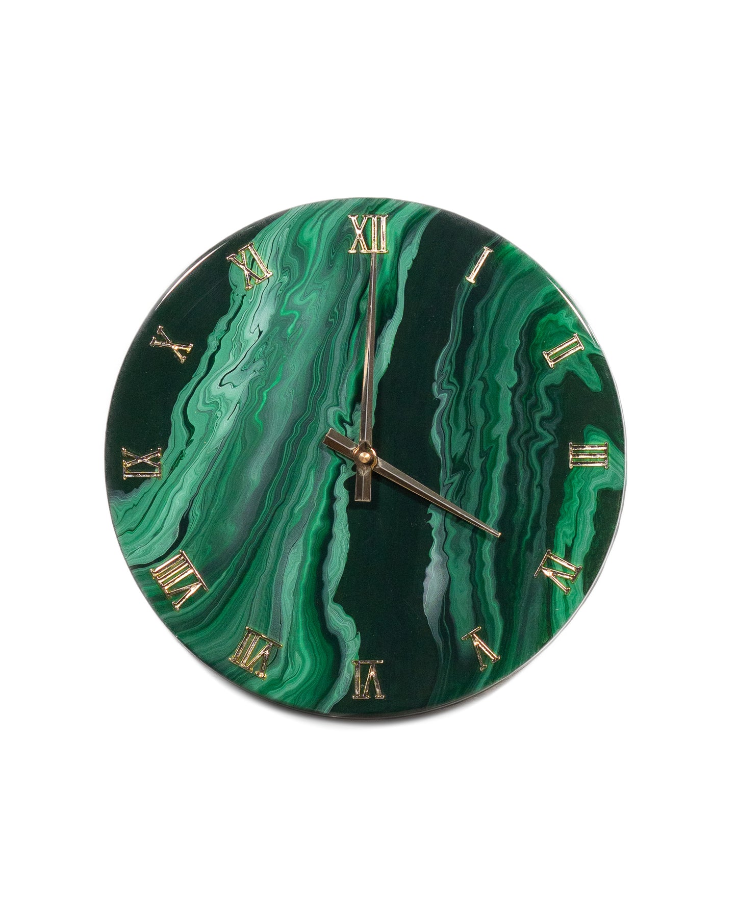 Orologio Da Parete in Resina Circolare – Marmo Verde Alpi