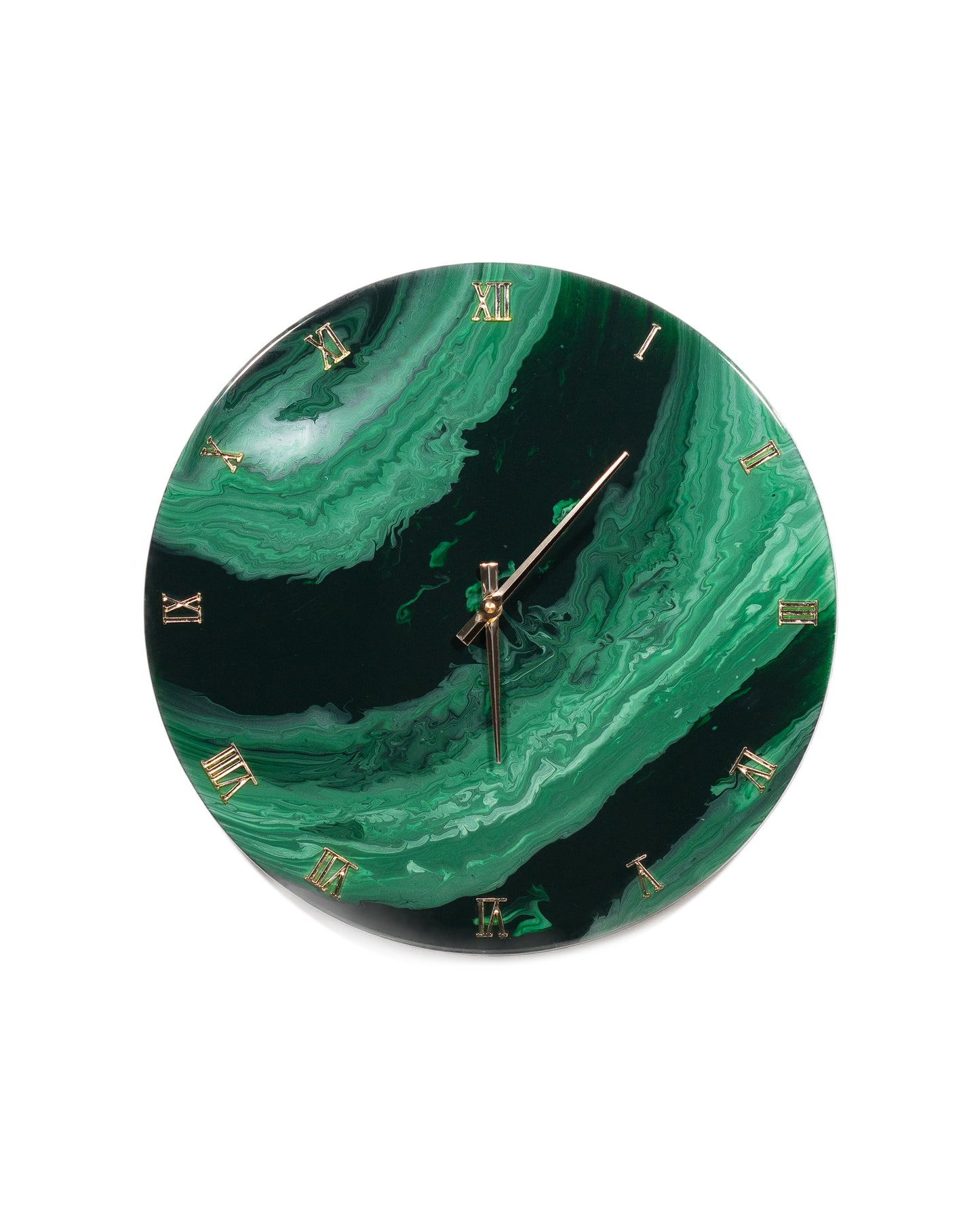 Orologio Da Parete in Resina Circolare – Marmo Verde Alpi