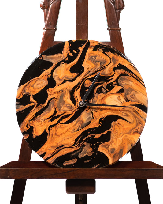 Orologio da Parete in Legno Resina Karma 30 cm di diametro