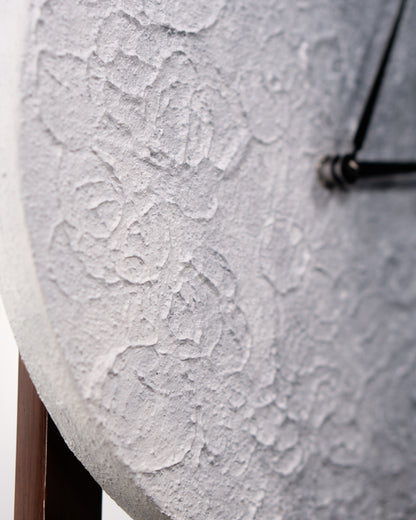 Orologio Da Parete in Legno Gesso effetto Luna 30 cm di diametro