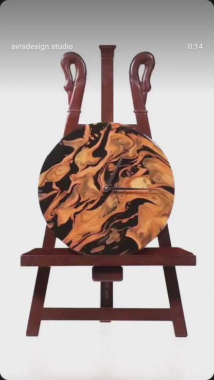Orologio da Parete in Legno Resina Karma 30 cm di diametro
